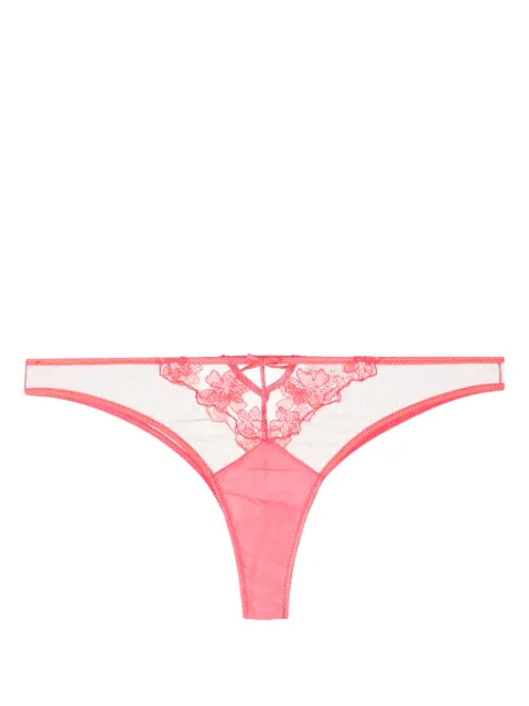 Fleur Du Mal Petal embroidered cheeky briefs