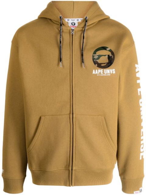 AAPE BY *A BATHING APE logo-print hooded jacket Men