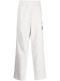 CHOCOOLATE logo-appliqué jersey-texture track pants - Grey