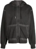 izzue fleece hooded jacket - Grey