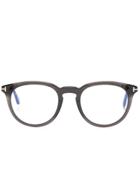 TOM FORD Eyewear logo-engraved round-frame glasses