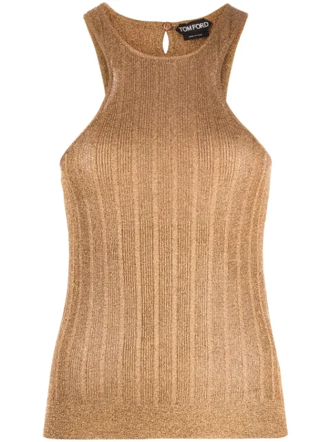 TOM FORD metallic sleeveless top 