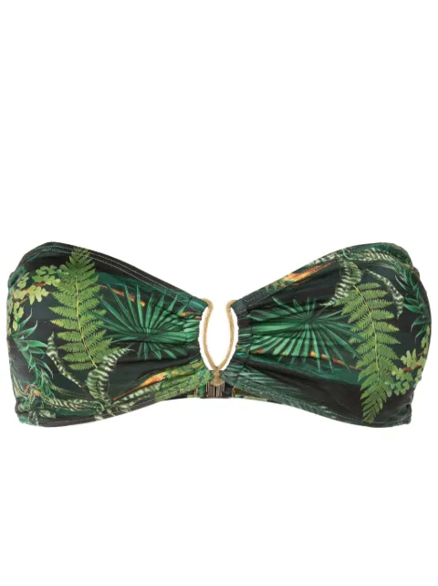 Lygia & Nanny Mika leaf-print bikini top