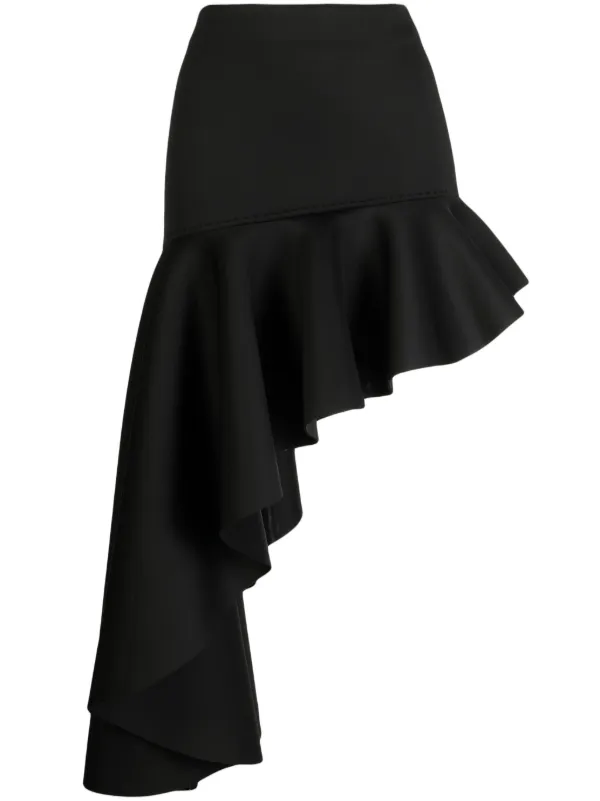 Cynthia Rowley Asymmetric Ruffled Skirt Farfetch