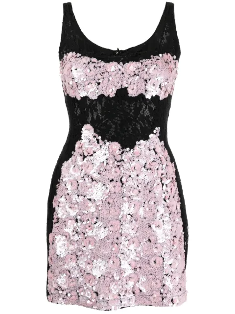 Cynthia Rowley vestido corto con lentejuelas