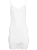 Fleur Du Mal organic-cotton slip dress - White