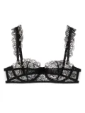 Fleur Du Mal eyelet-embellished balconette bra - Black