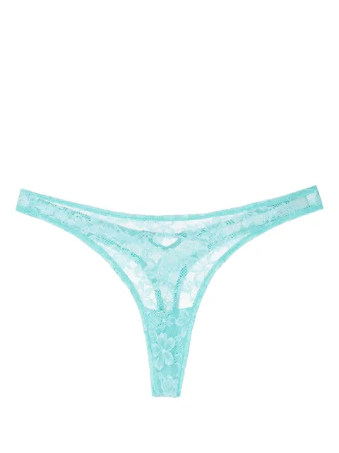 Fleur Du Mal Le Stretch floral-lace thong