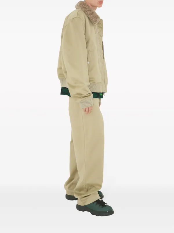 Burberry wide-leg Cotton Trousers | Neutrals | FARFETCH Burberry wide-leg Cotton Trousers | Neutrals | FARFETCH