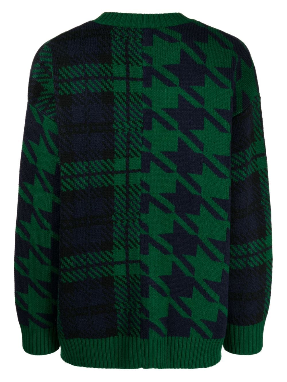 Shop Chocoolate Patterned Intarsia-knit Cardigan In Green