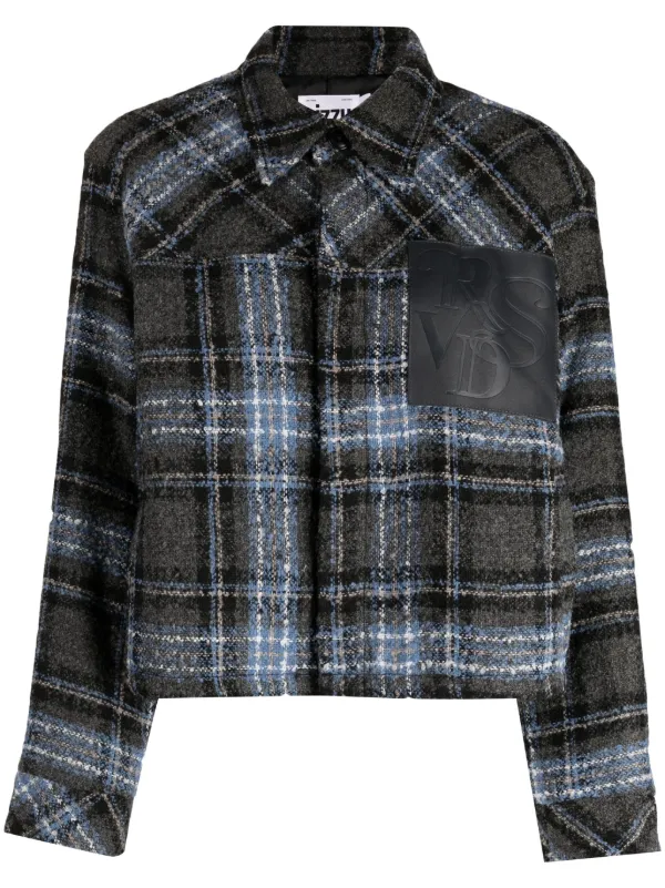 Grey plaid jacket sale