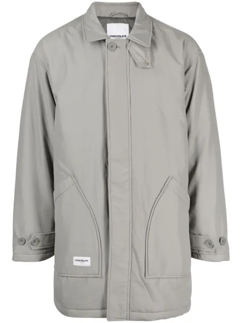 CHOCOOLATE Einreihige Jacke mit Logo-Applikation