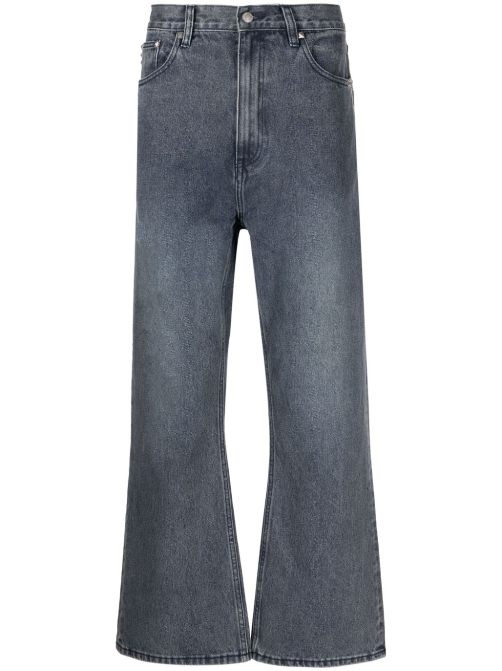 Izzue High-rise Straight-leg Jeans In Blue