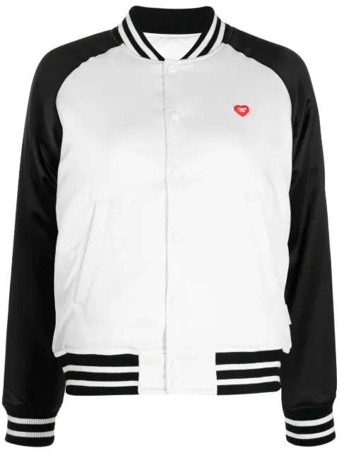 CHOCOOLATE chamarra bomber con aplique del logo