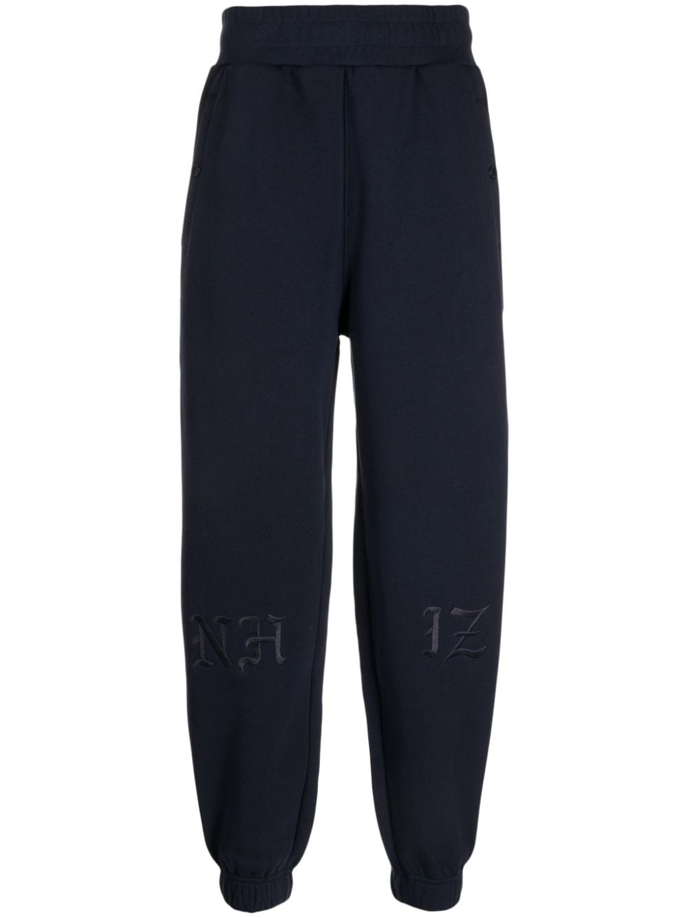 Izzue Logo-embroidered Jersey Track Pants In Blue