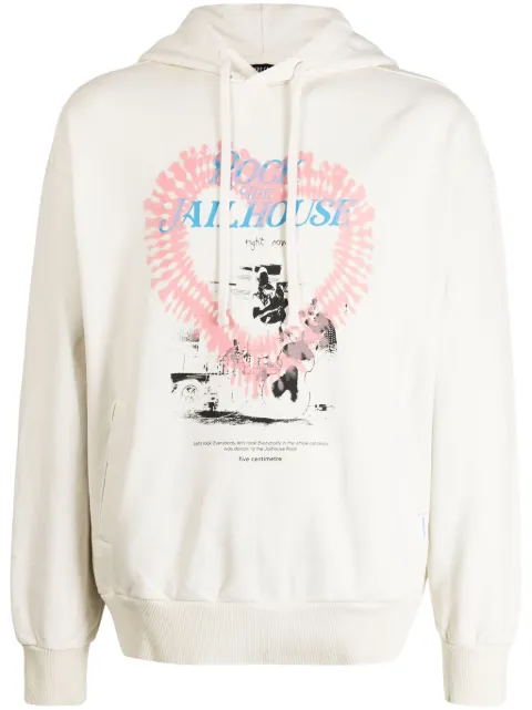 FIVE CM hoodie con estampado gráfico
