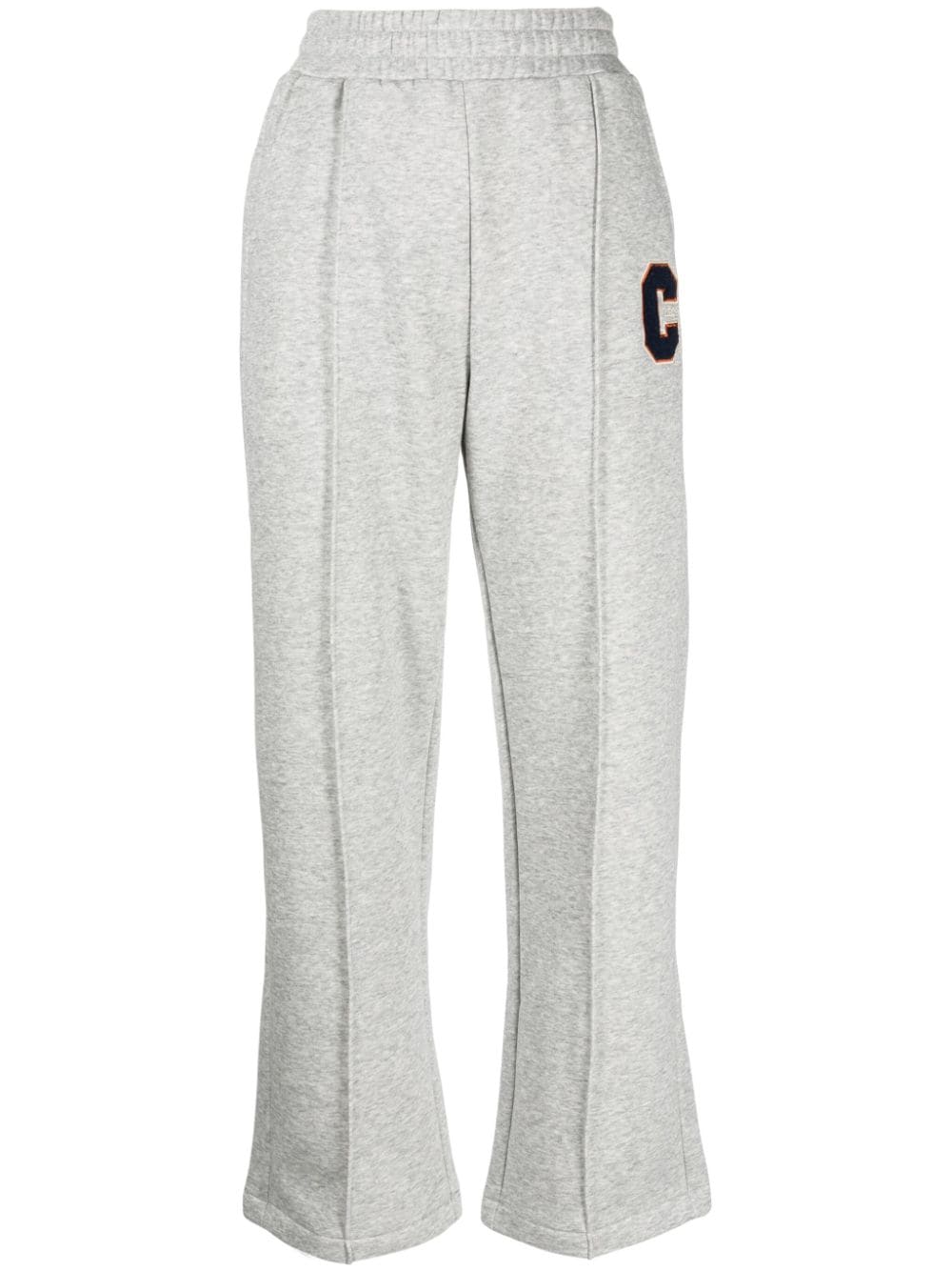 Chocoolate Logo-appliqué Jersey Track Pants In Grey