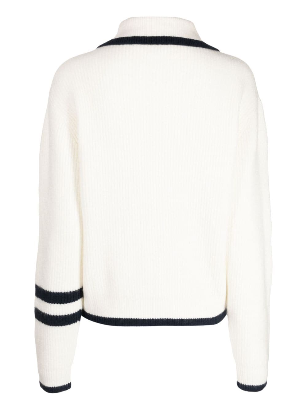 Shop Chocoolate Logo-patch Ribbed Jumper In Neutrals