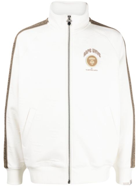 AAPE BY *A BATHING APE logo-applique funnel-neck jacket Men