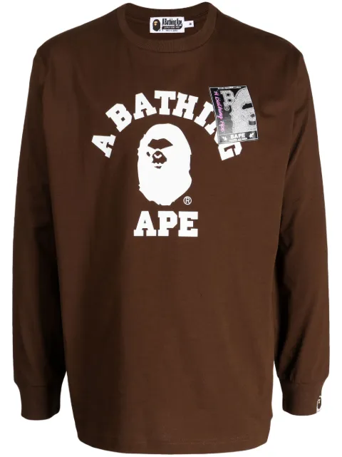 A BATHING APE® logo-print cotton T-shirt