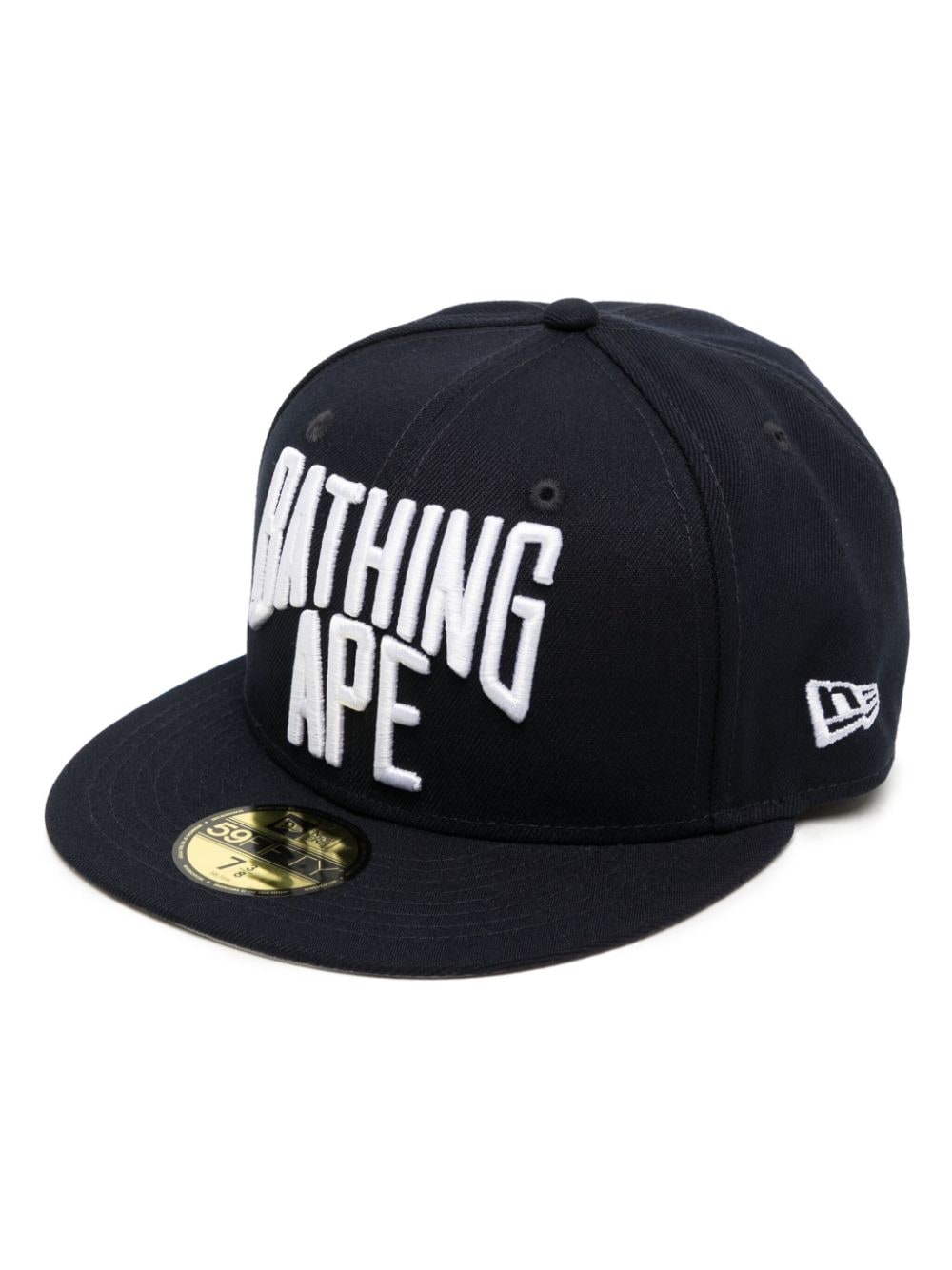 A Bathing Ape X New Era Nyc-logo 59fifty Cap In Black
