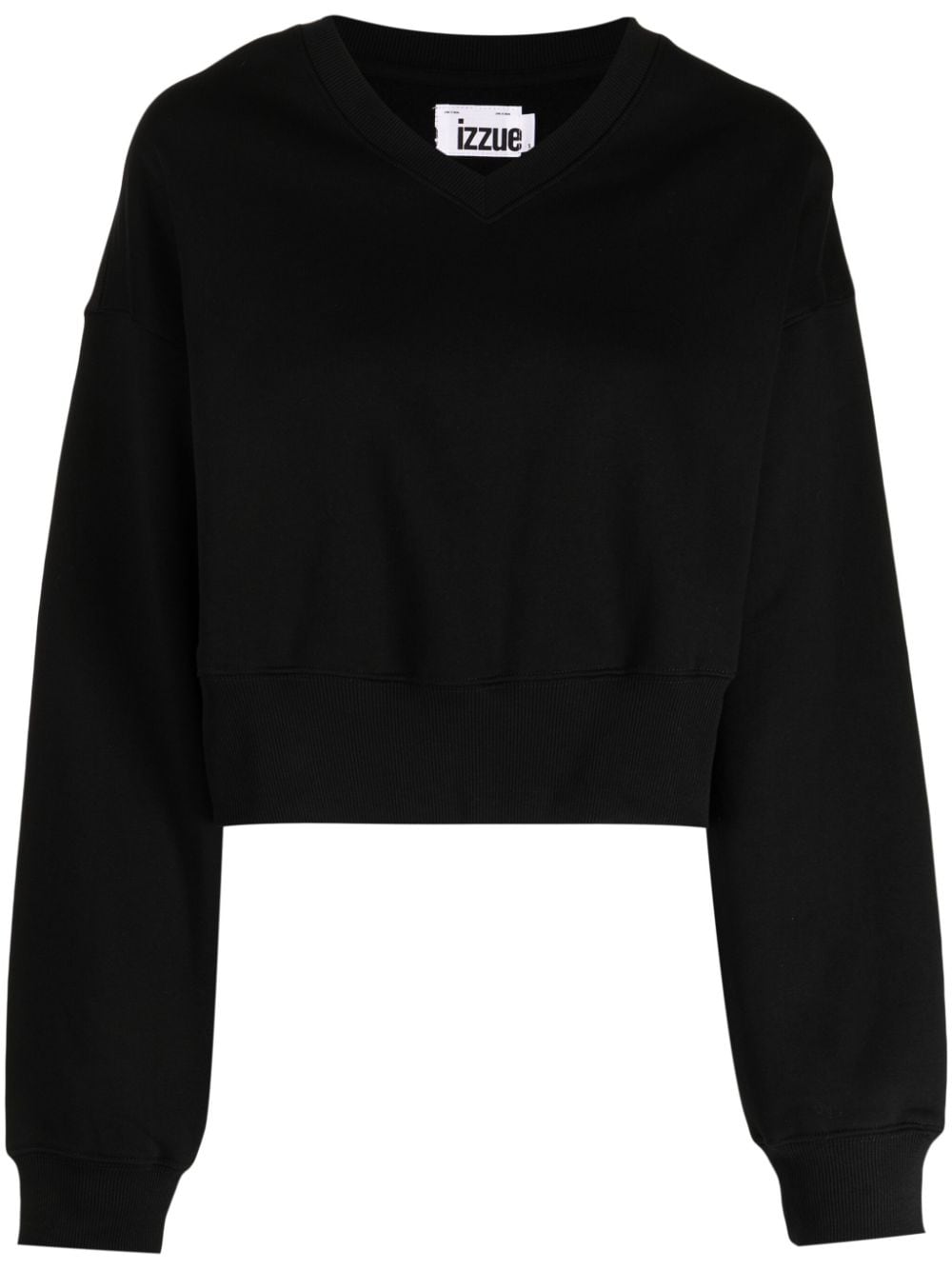 izzue Sweater verfraaid met stras Zwart