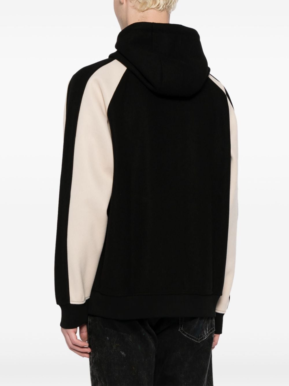 Shop Five Cm Logo-embroidered Cotton Hooded Jacket In Black