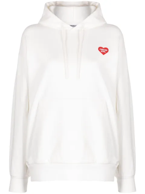 CHOCOOLATE logo-print cotton hoodie