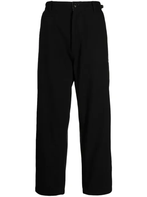 izzue pantalones anchos con aplique del logo