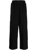 izzue wide-leg track pants - Black