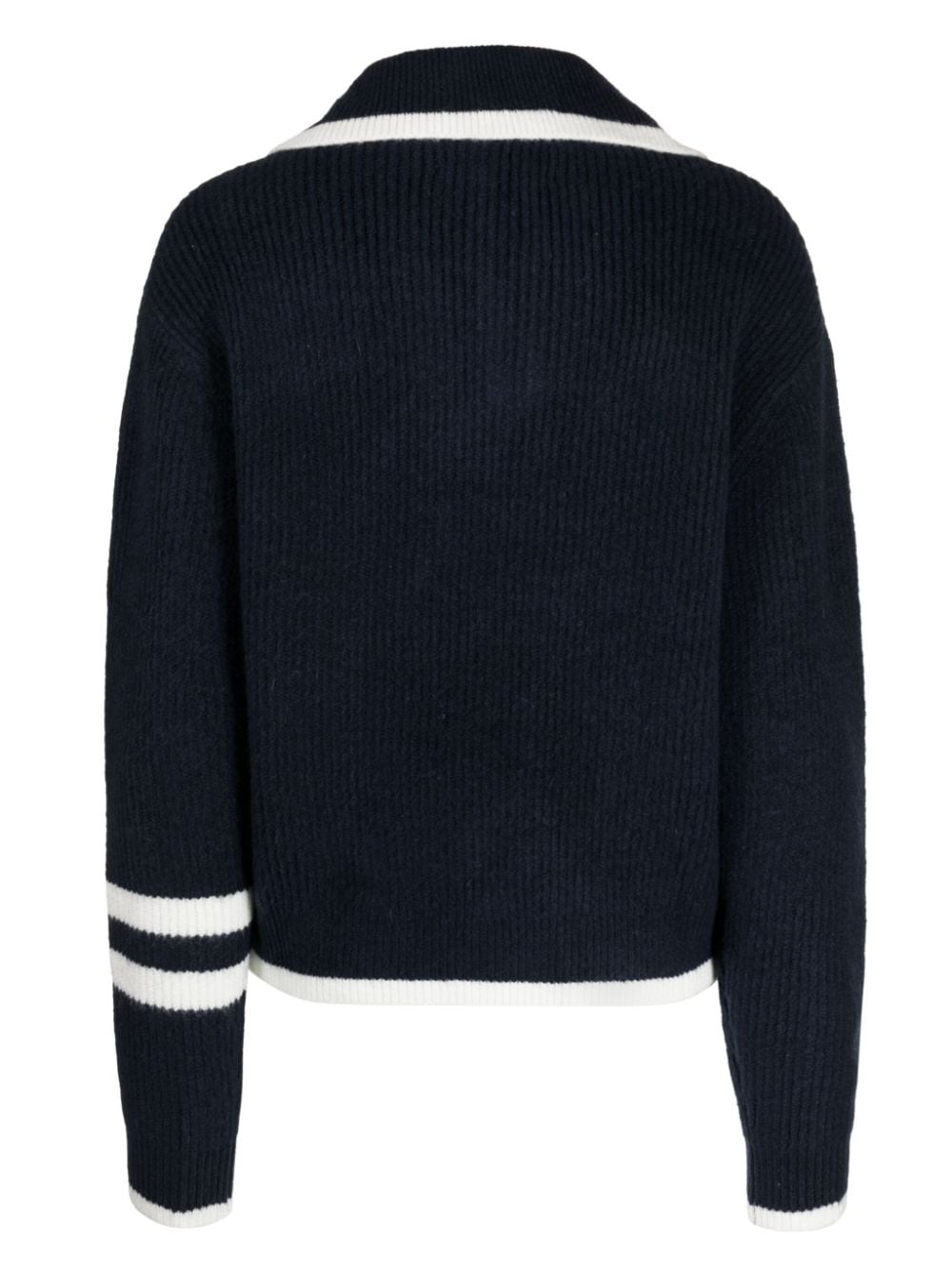 Shop Chocoolate Logo-patch Ribbed Jumper In Blue