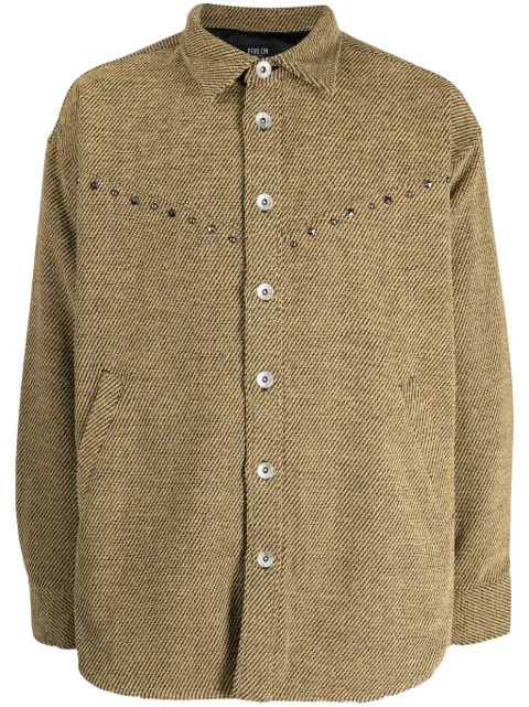 FIVE CM stud-embellished drop-shoulder shirt