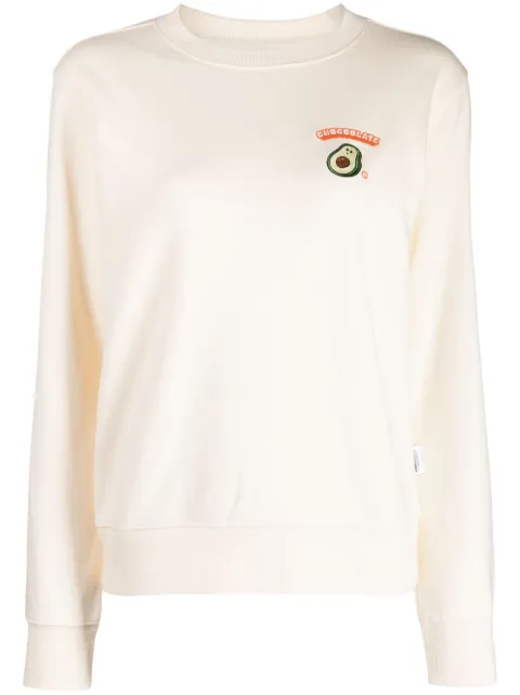 CHOCOOLATE Avocado-print cotton sweatshirt