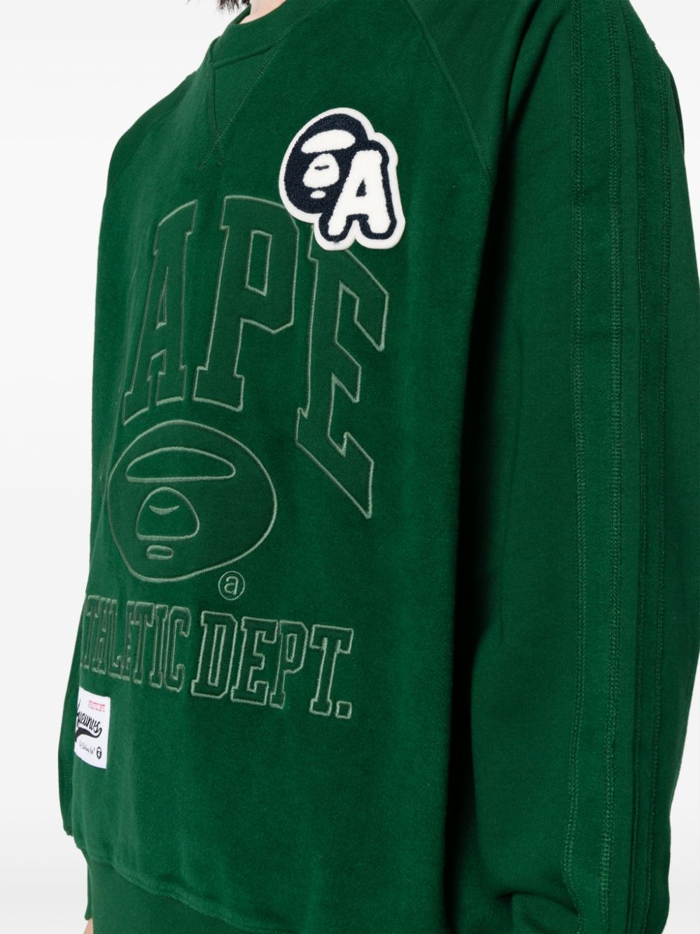 AAPE BY *A BATHING APE logo-embroidered jersey sweatshirt Men