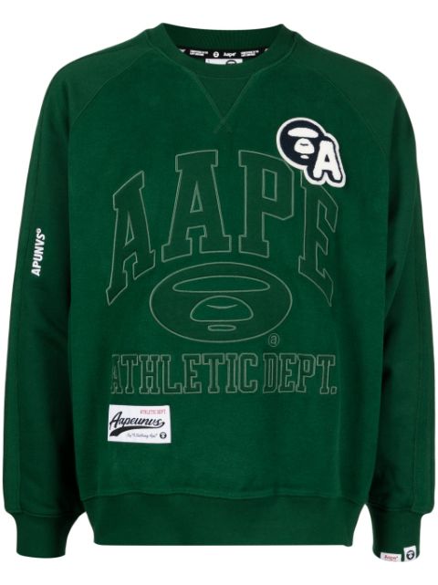 AAPE BY *A BATHING APE logo-embroidered jersey sweatshirt Men