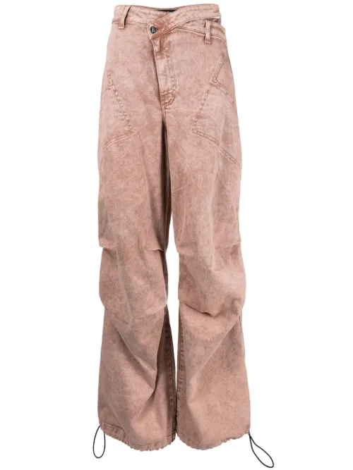 Jean ample à taille asymétrique - ANDREĀDAMO - Modalova