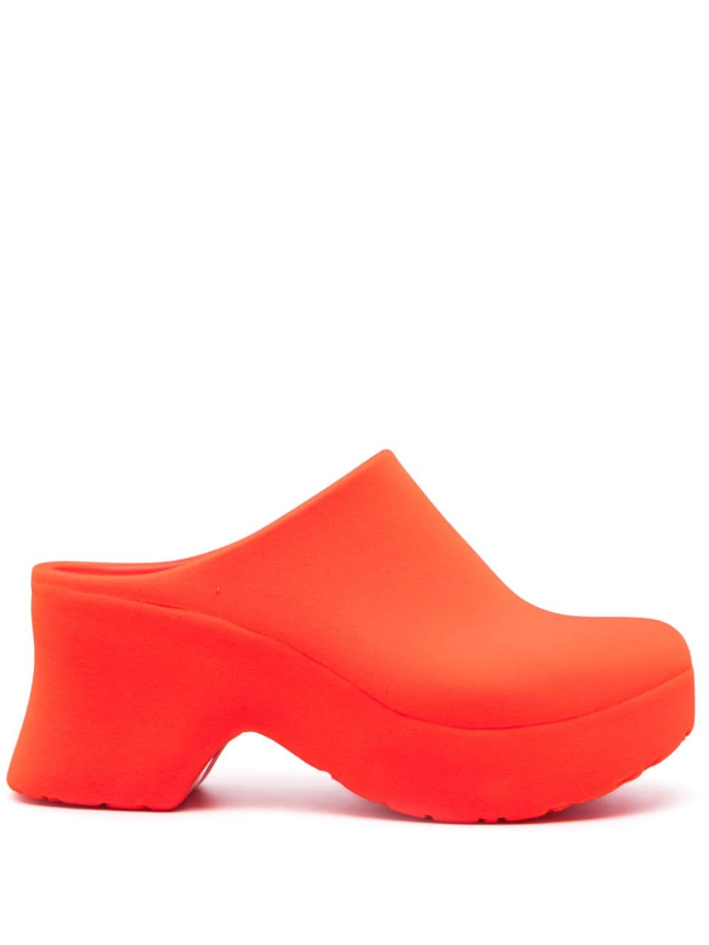 LOEWE Terra 70mm platform foam clogs Orange