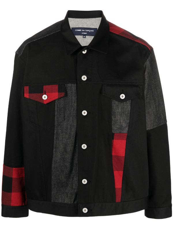 Black comme des garcons denim outlet jacket