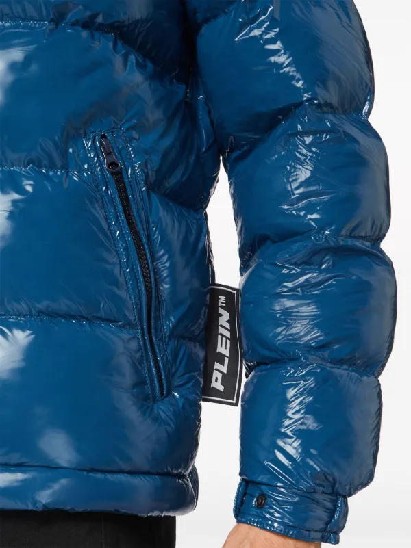 PLAVE ジャケット Philipp Plein Jaqueta Hexagon Matelassê Com Logo | Azul | FARFETCH BR