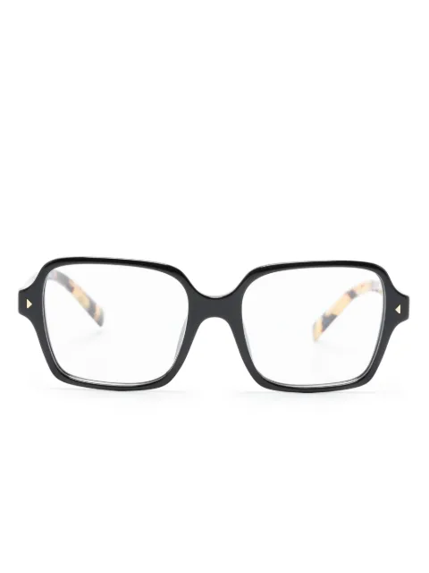 Prada Eyewear tortoiseshell-detailed square-frame glasses