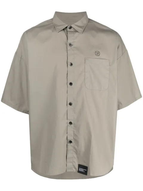 Neighborhood camisa con logo estampado 