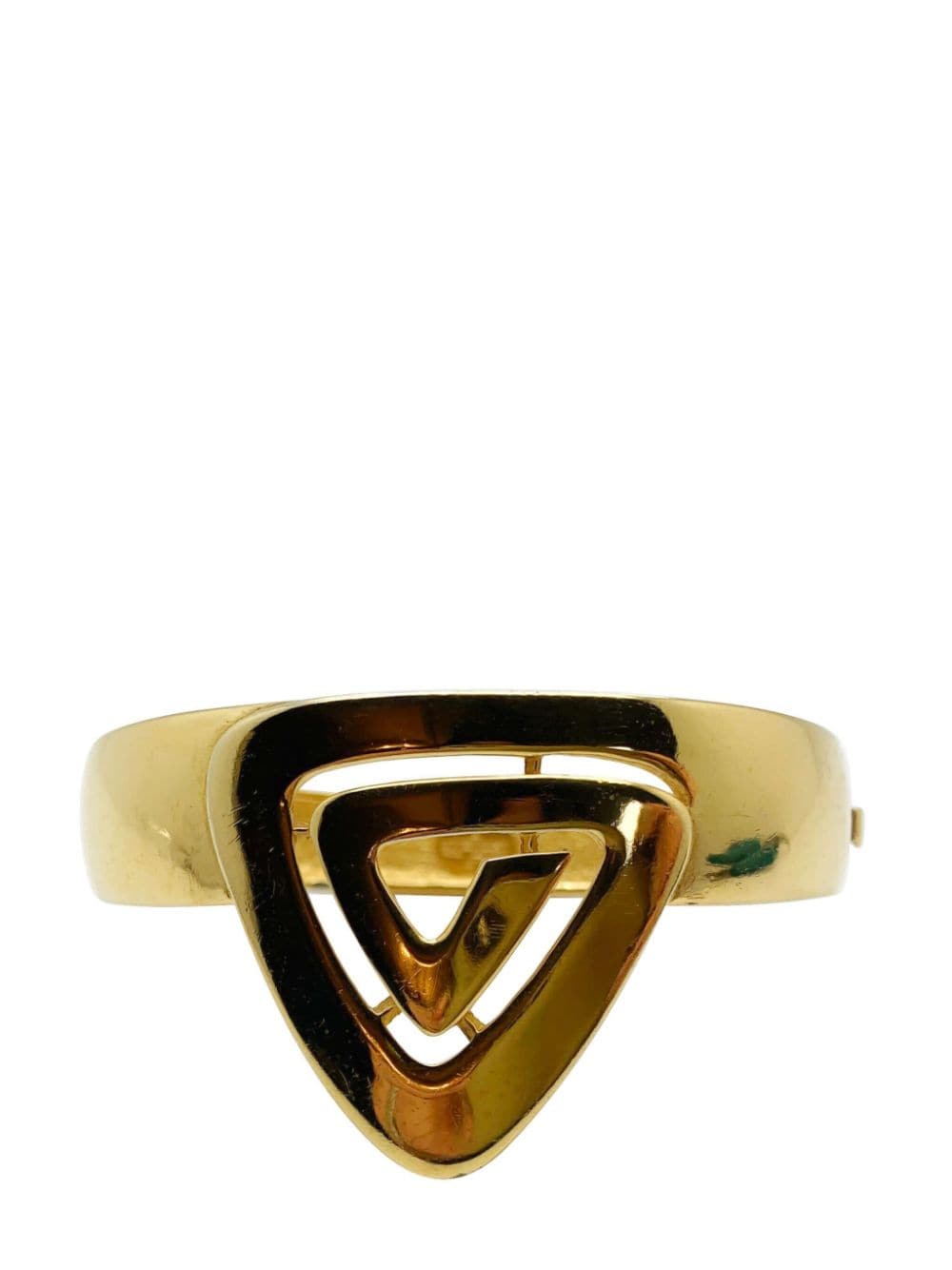 Pre-owned Givenchy Vintage  Modernist Cuff Dated 1976 In Gold