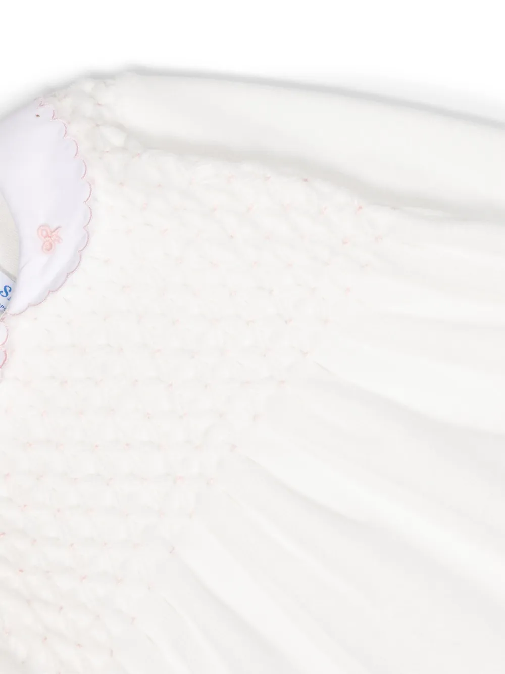 Siola Smocked-panel Long-sleeve Tracksuit In White