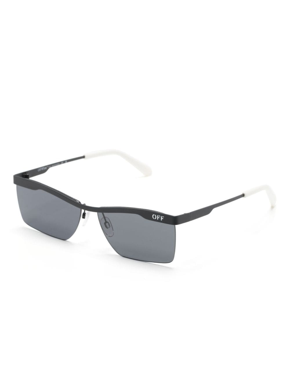 Shop Off-white Rimini Rectangle-frame Sunglasses In Schwarz