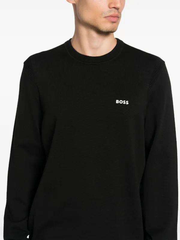 Boss black jumper sale