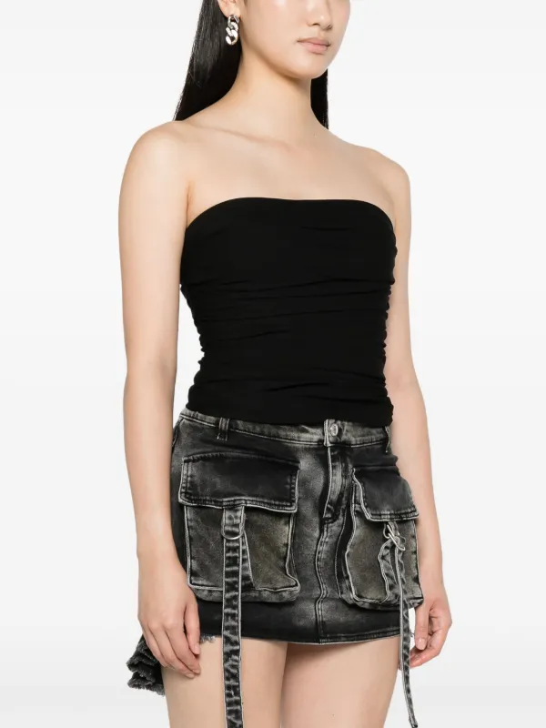 ruched bandeau top