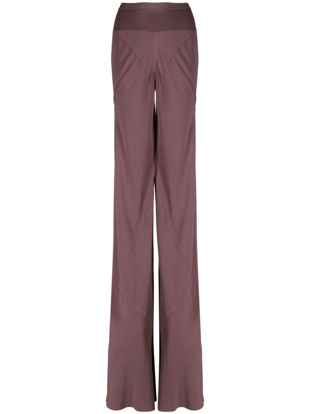 Shop Rick Owens Bias Straight-leg Trousers In Pink