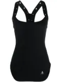 The Attico lace-up racerback tank top - Black