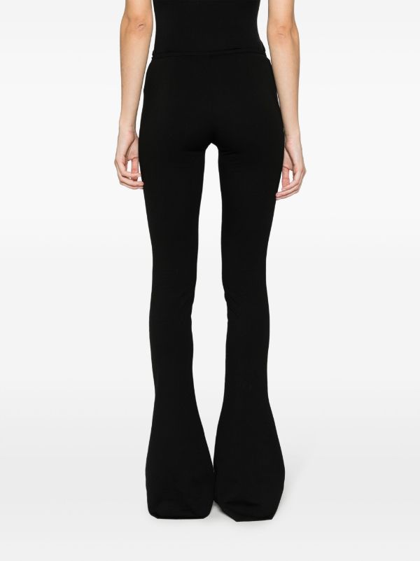 Balmain Technical Jersey Flared Pants in Black