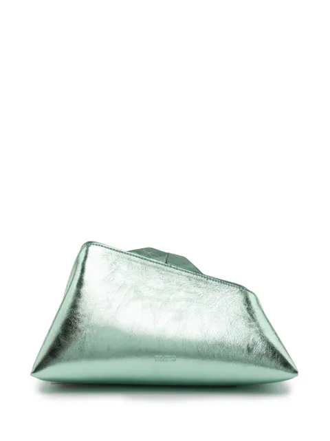 The Attico 8:30PM metallic leather clutch bag